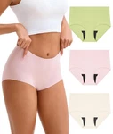 3 Pack Medium Sunchiri Incontinence Underwear For Women, Seamless High Waisted. Fixed Price $17.95.