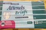 Vintage Attends Medium Plastic Adult Briefs / Diapers 22 Count Package. Fixed Price $149.98.