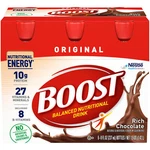 Nestle Boost Nutrional Energy Drink Rich Chocolate - 6 Ct Pack Of 2. Fixed Price $37.91.