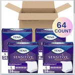 Tena Sensitive Care Overnight Incontinence Underwear Womens Large 64 Count. Fixed Price $40.00.