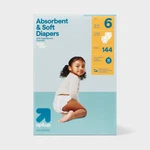 Disposable Diapers - Size 6 144CT Up&up. Fixed Price $22.94.