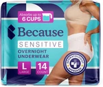 Because Adult Incontinence Underwear For Sensitive Skin - Women Premium Overni. Fixed Price $25.02.