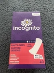 Incognito Pantiliners -dye Free, Odor Control Pack Of 40, (long Size) New. Fixed Price $8.99.