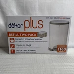 Dekor Plus Diaper Pail 2 Count Most Economical System Quick New. Fixed Price $17.49.
