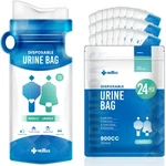 Medtecs Urine Bag Disposable 24 Pcs 900ML Emergency Travel Pee With Hand. Fixed Price $46.81.