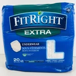 Medline Fit Right Extra Disposable Underwear Large 20 Count Moderate Absorbency. Fixed Price $12.99.
