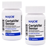 Major Certavite Senior Vitamins 60 Tablets Theragran-m (1-2028) Pack. Fixed Price $22.99.
