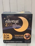 Always Zzz Overnight Disposable Period Underwear Size S/ M 4-10, 7. Fixed Price $8.96.