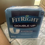 8 Pack (192) Adult Fitright Doubleup Incontinence Booster Pads Bladder Nib. Fixed Price $40.00.