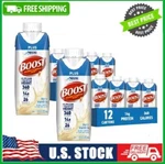 Box Boost Plus Nutritional Drink Protein Shakes, Very Vanilla, 8 Fl OZ,12 Pack. Fixed Price $41.79.