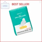 Amazon Basics Regular Absorbency Feminine Pads For Women, Ultra Thin With Flexi-. Fixed Price $8.74.