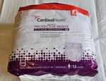 Bag 12 Cardinal Woman's Protective Briefs Maximum Absorbency S/m 32"-44" Diaper. Fixed Price $9.98.