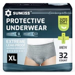 Sunkiss Incontinence Underwear For Men, Daytime Disposable Adult Pull Ups,. Fixed Price $18.00.