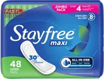 Stayfree Maxi Super Long Wingless Reliable Protection And Absorbency Pads For Wo. Fixed Price $12.68.
