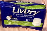 Incontience Underwear, (pullups), Liv Dry Ultimate, Medium, & Women, 19 Pak,. Fixed Price $21.98.