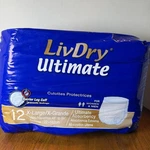 Livdry Ultimate Xl Adult Incontinence Underwear Absorbency 12-PACK. Fixed Price $25.00.