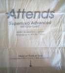Attends Supersorb Advanced Underpad X Inch #ASB-3036 Case Of 60. Fixed Price $63.00.