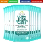 Nurture Xl Ultra Thick Body Wipes For Adults W/aloe 120 Extra Large Disposa.... Fixed Price $89.89.