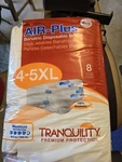Tranquility Air-plus Bariatric Briefs 4-5XL, 70 To 108 Inch, 34OZ Capacity, 32CT. Fixed Price $80.00.