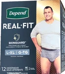Depend Real Fit Large-extra Skinguard Maximum Incontinence Underwear 12 Ct. Fixed Price $21.96.