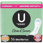 By Kotex Ultra Thin Pads Heavy Absorbency 56 Count. Fixed Price $19.33.
