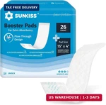 Sunkiss Trustplus Booster Pads 15" 4", Extra Absorbency For Adult Incontinence. Fixed Price $23.82.