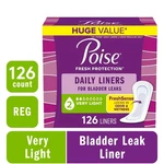 Poise Daily Incontinence Panty Liners, Drop Very Light Absorbency, Regular, 12. Fixed Price $13.29.