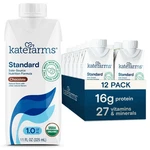 Kate Farms ORGANIC1.0 Chocolate Nutrition Shake, 16G 11 Fl Oz (pack Of 12). Fixed Price $89.44.
