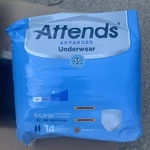 Attends Advanced Underwear Adult Xl Heavy Dermadry Tech 58-68" Bags Of 14 Ct. Fixed Price $31.99.