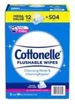 Cottonelle Fresh Care Flushable Cleansing Cloth, 504 Count. Fixed Price $31.76.