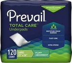 Prevail Disposable Underpads, Fluff Absorbent, 23 X 36 Inch, Case Of 120. Fixed Price $42.38.