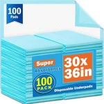 Chucks Disposable 100PACK Adult Incontinence Underpads 30"X 36" Extra S1. Fixed Price $50.99.