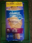 Always Discreet Women Xl 20-26 Maximum Count Underwear. Fixed Price $21.50.