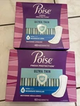 2 Poise Ultra Thin Pads Moderate 48-60CT Ea. Fixed Price $22.85.