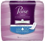 Poise Incontinence Pads, Moderate Absorbency, Long, 16 Count New. Fixed Price $7.95.