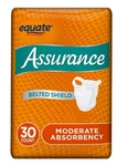 Assurance One Size Belted Undergarments Moderate Absorbency 30 Ct New. Fixed Price $24.63.