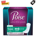 Poise Incontinence Pads Women 144CT Ultra Thin Light Absorbency Postpartum. Fixed Price $37.99.