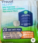 Prevail Nu-fit Daily Underwear Diapers 80 Extra Large NUU-514 ( Packs Of 20). Fixed Price $37.49.