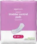 Amazon Basics Incontinence Pads For Women Long, Bladder Control, Postpartum, Max. Fixed Price $20.95.