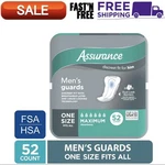 Maximum Absorbency Men's Guards Incontinence Pads 52 Count... Fixed Price $19.87.