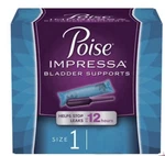 Poise Impressa Size 1 Women Bladder Supports 8 Count. Fixed Price $67.50.