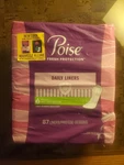 Poise Daily Liners Very Light 87CT Incontinence Pads Fresh Protection Nip. Fixed Price $14.00.