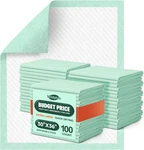 100 Count Disposable Bed , 30X36 Inch Extra Large Incontinence Underpads. Fixed Price $108.95.