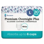 Because Overnight Adult Disposable Incontinence Underwear Large 20CT Extra Absor. Fixed Price $58.21.