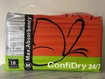 Bag Of 18 Large Care Confidry 24/7 Adult Diaper Plastic Back Medium Abdl 247. Fixed Price $135.00.