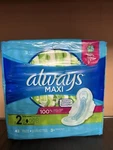 Always Maxi Pads Size 2, Long, Super Absorbency, With Wings, Unscented, 42 Ct. Fixed Price $16.25.