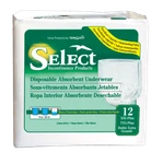 Select Pull On Adult Underwear 2X-LARGE 62-80IN Heavy Absorbency Pack Of 12. Fixed Price $24.49.