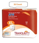 36 Pc Tranquility Atn Incontinence Brief X-large Overnight Heavy Absorbency 2187. Fixed Price $64.89.