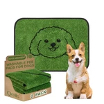 Qeils Reusable Puppy Pads, Washable Pee For Dogs 2 Pack Durable Absorbent. Fixed Price $24.99.