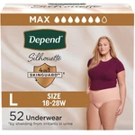 Incontinence Underwear For Women, Maximum Absorbency, Large, 52 Count. Fixed Price $64.35.